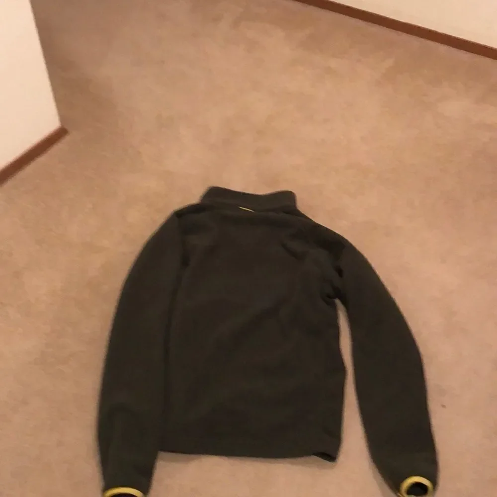 NORTH face army green polar fleece